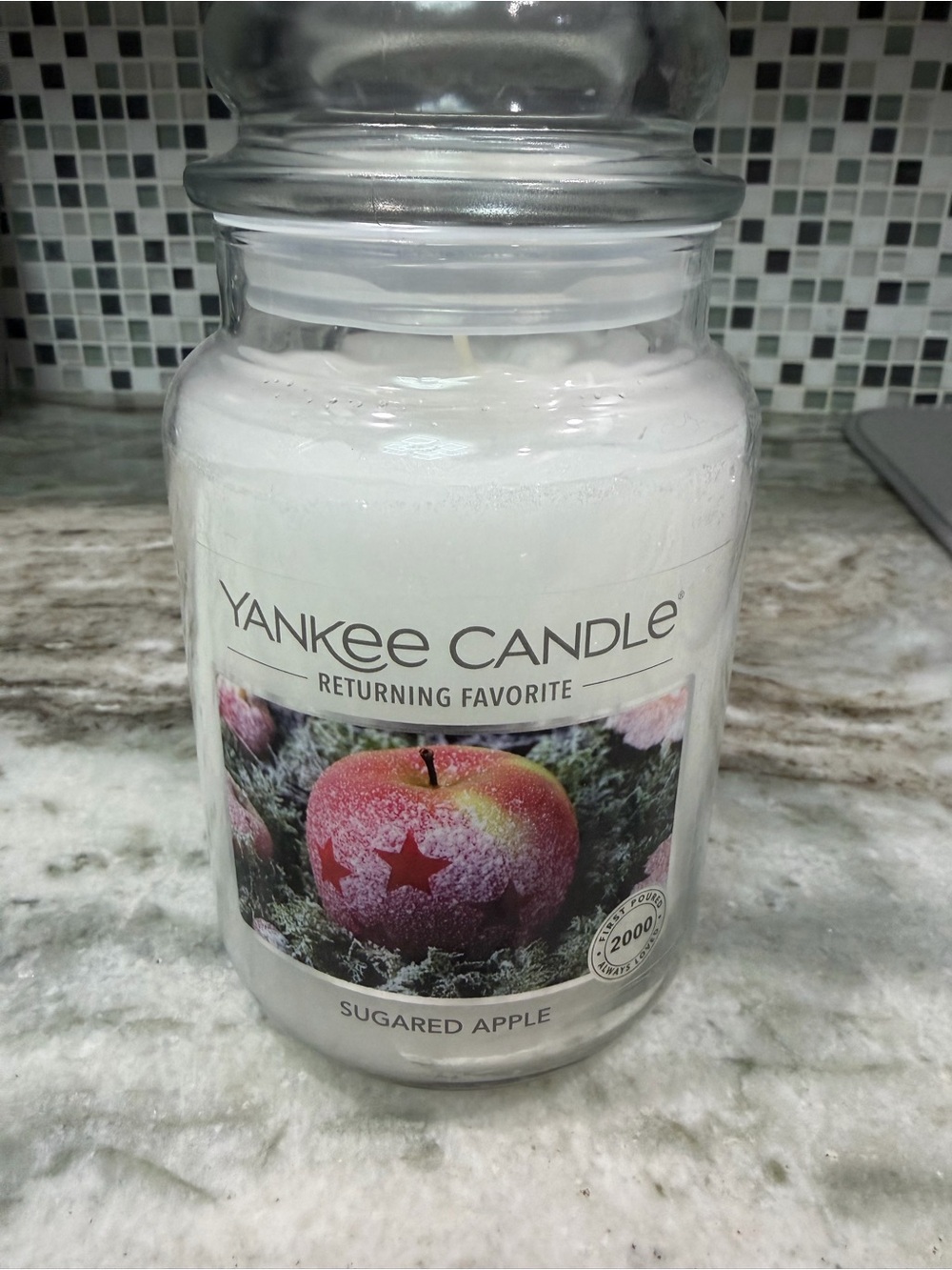 Yankee Candle Sugared Apple Large Jar New